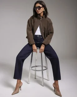 Indigo Barrel Leg Jeans