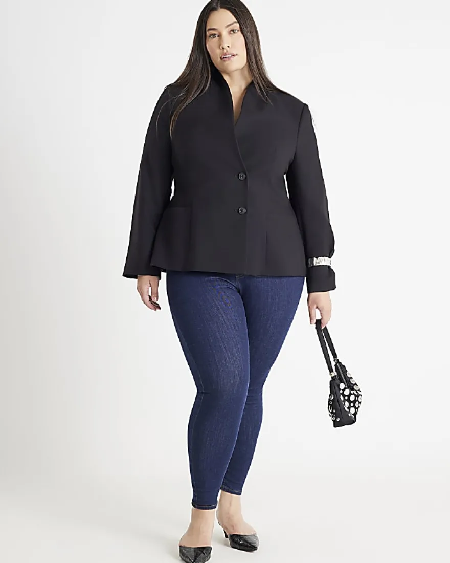 Indigo Pull-On Sculpt Skinny Jeans