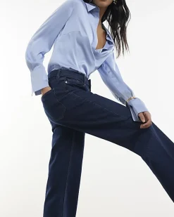Indigo Relaxed Straight Leg Jeans