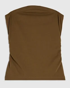 Khaki Bandeau Top