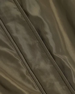 Khaki Bubble Hem Jacket