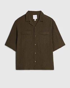 Khaki RI Studio Crinkle Shirt