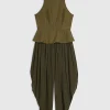 Khaki RI Studio Hybrid Hareem Jumpsuit