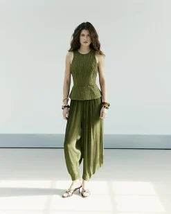 Khaki RI Studio Hybrid Hareem Jumpsuit
