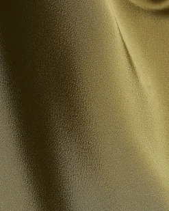 Khaki Satin Halter Neck Top