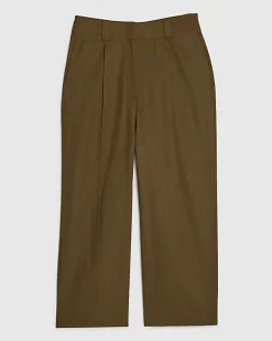 Khaki Tailored Culottes
