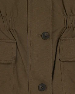 Khaki Utility Funnel Jacket