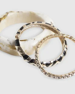 Marble Rhinestone Bracelet Multipack