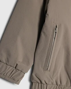 Mini Boys Beige RI Hooded Jacket