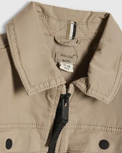 Mini Boys Beige Shacket
