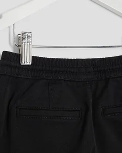 Mini Boys Black Cargo Trousers