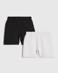 Mini Boys Black RR Shorts Set