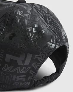 Mini Boys Black RVR Monogram Cap