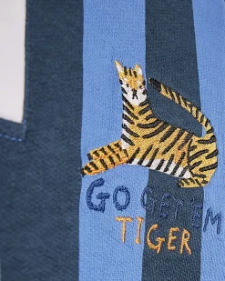 Mini Boys Blue Abbie Rosie Stripe Rugby Top