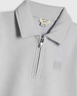 Mini Boys Blue Luminis Badge Polo Shirt Set