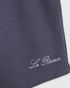 Mini Boys Blue Textured Shirt Set