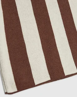 Mini Boys Brown Stripe Football T-Shirt