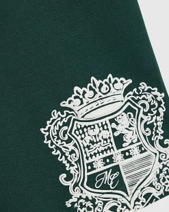 Mini Boys Green Crest T-Shirt And Shorts Set