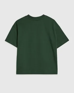 Mini Boys Green Tiger Flock T-Shirt