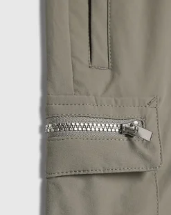 Mini Boys Grey Zip Cargo Shorts