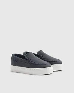 Mini Boys Navy Loafers