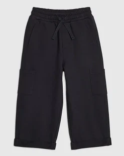 Mini Boys Navy Roll Up Joggers