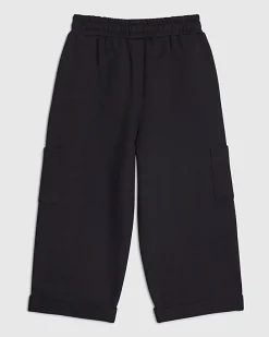 Mini Boys Navy Roll Up Joggers