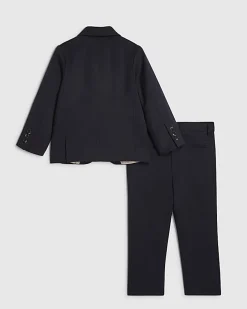 Mini Boys Navy Tailored Suit Jacket Set