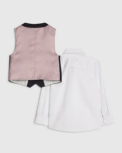 Mini Boys Navy Tailored Waistcoat 3 Piece Set