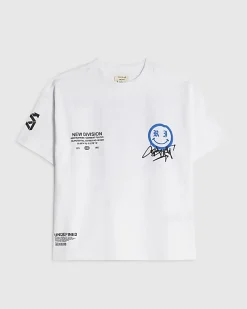 Mini Boys White Grafitti Smile T-Shirt