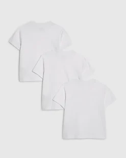 Mini Boys White RR Pack Of 3 T-Shirts