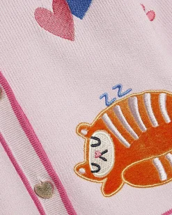 Mini Girls Abbie Rosie Pink Tiger Cardigan