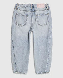 Mini Girls Blue Barrel Jeans