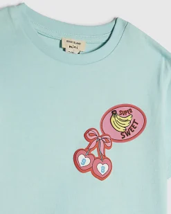 Mini Girls Blue Love Vibes Shorts Set