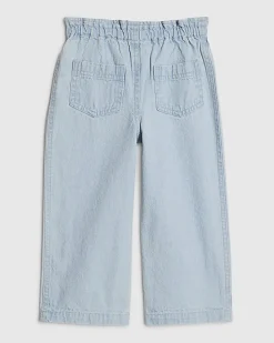 Mini Girls Blue Wide Leg Jeans