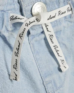 Mini Girls Blue Wide Leg Jeans