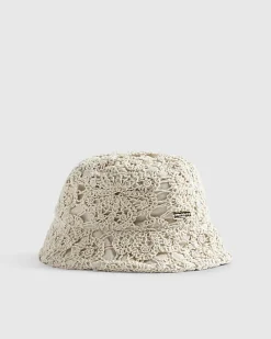 Mini Girls Cream Crochet Hat