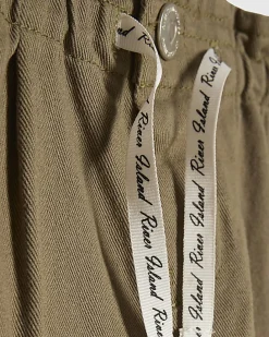 Mini Girls Khaki Wide Leg Jeans