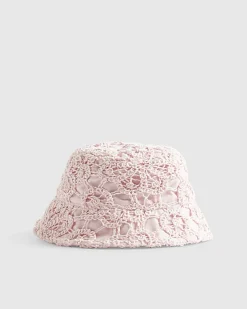 Mini Girls Pink Crochet Hat