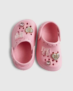 Mini Girls Pink Gem Clogs