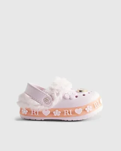 Mini Girls Pink Light Up Clogs
