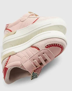 Mini Girls Pink Strawberry Trainers