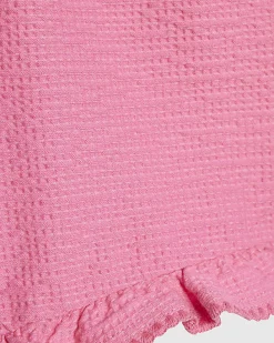 Mini Girls Pink Strawberry Top And Shorts Set