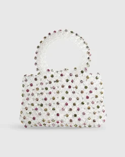 Multi Colour Diamante Beaded Clutch Bag