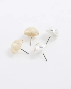 Multicolour Metal 2 Pack Sphere Stud Earrings