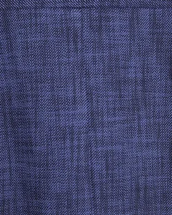 Navy Cotton Midi Dress