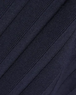 Navy Cotton Ribbed Tank Top