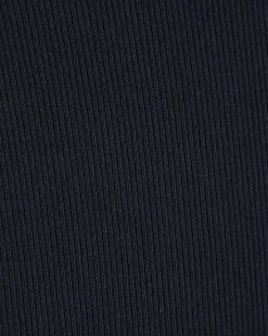Navy High Waisted Ribbed Flare Leggings
