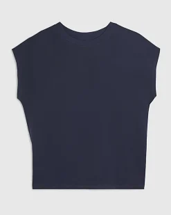 Navy Loose Fit Short Sleeve T-shirt