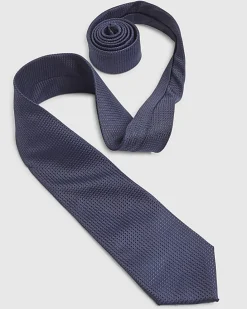 Navy Micro Dot Tie